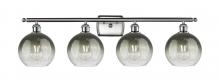 Innovations Lighting 516-4W-SN-G483-8SL - Brookhaven Globe - 4 Light - 38 inch - Brushed Satin Nickel - Bath Vanity Light