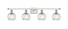Innovations Lighting 516-4W-WPC-G1214-6 - Small Twisted Swirl 4 Light Bath Vanity Light part of the Ballston Collection