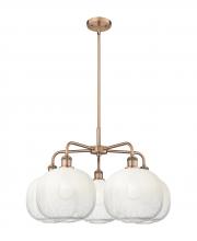 Innovations Lighting 516-5CR-AC-G481-10OP - Brookhaven Sphere - 5 Light - 29 inch - Antique Copper - Stem hung - Chandelier
