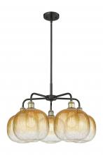 Innovations Lighting 516-5CR-BAB-G481-10AM - Brookhaven Sphere - 5 Light - 29 inch - Black Antique Brass - Stem hung - Chandelier