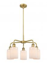 Innovations Lighting 516-5CR-BB-G341 - Hadley - 5 Light - 23 inch - Brushed Brass - Chandelier