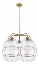 Innovations Lighting 516-5CR-BB-G557-10CL - Vaz - 5 Light - 28 inch - Brushed Brass - Chandelier