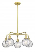 Innovations Lighting 516-5CR-SG-G1215-6 - Athens Water Glass - 5 Light - 24 inch - Satin Gold - Chandelier