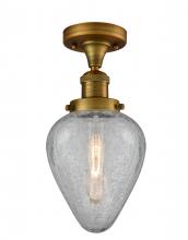 Innovations Lighting 517-1CH-BB-G165 - Geneseo - 1 Light - 7 inch - Brushed Brass - Semi-Flush Mount