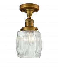 Innovations Lighting 517-1CH-BB-G302 - Colton - 1 Light - 6 inch - Brushed Brass - Semi-Flush Mount