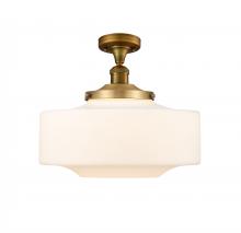 Innovations Lighting 517-1CH-BB-G691-16 - Bridgeton - 1 Light - 16 inch - Brushed Brass - Semi-Flush Mount