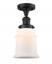 Innovations Lighting 517-1CH-BK-G181 - Canton - 1 Light - 6 inch - Matte Black - Semi-Flush Mount