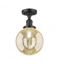 Innovations Lighting 517-1CH-BK-G208-8 - Beacon - 1 Light - 8 inch - Matte Black - Semi-Flush Mount