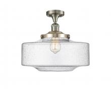 Innovations Lighting 517-1CH-SN-G694-16 - Bridgeton - 1 Light - 16 inch - Brushed Satin Nickel - Semi-Flush Mount