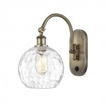 Innovations Lighting 518-1W-AB-G1215-8 - Athens Water Glass - 1 Light - 8 inch - Antique Brass - Adjustable Swing Arm