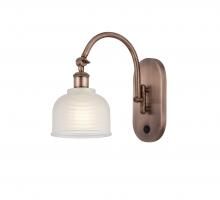 Innovations Lighting 518-1W-AC-G411 - Dayton - 1 Light - 6 inch - Antique Copper - Adjustable Swing Arm