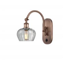 Innovations Lighting 518-1W-AC-G92 - Fenton - 1 Light - 7 inch - Antique Copper - Adjustable Swing Arm