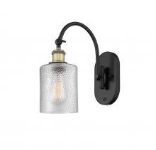 Innovations Lighting 518-1W-BAB-G112 - Cobbleskill - 1 Light - 5 inch - Black Antique Brass - Adjustable Swing Arm