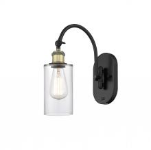 Innovations Lighting 518-1W-BAB-G802 - Clymer - 1 Light - 4 inch - Black Antique Brass - Adjustable Swing Arm