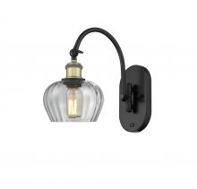 Innovations Lighting 518-1W-BAB-G92 - Fenton - 1 Light - 7 inch - Black Antique Brass - Adjustable Swing Arm