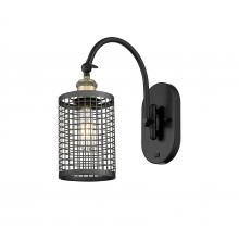 Innovations Lighting 518-1W-BAB-M18-BK - Nestbrook - 1 Light - 5 inch - Black Antique Brass - Adjustable Swing Arm