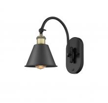 Innovations Lighting 518-1W-BAB-M8 - Smithfield - 1 Light - 7 inch - Black Antique Brass - Adjustable Swing Arm