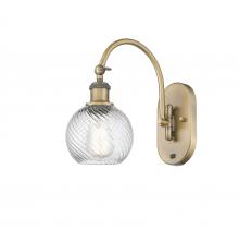 Innovations Lighting 518-1W-BB-G1214-6 - Athens Twisted Swirl 1 Light 6 inch Sconce