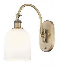 Innovations Lighting 518-1W-BB-G558-6GWH - Bella - 1 Light - 6 inch - Brushed Brass - Adjustable Swing Arm