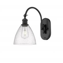 Innovations Lighting 518-1W-BK-GBD-754 - Bristol - 1 Light - 8 inch - Matte Black - Adjustable Swing Arm