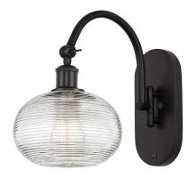 Innovations Lighting 518-1W-OB-G555-8CL - Ithaca - 1 Light - 8 inch - Oil Rubbed Bronze - Adjustable Swing Arm