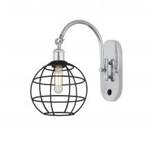 Innovations Lighting 518-1W-PC-CE-8-BK - Lake Placid - 1 Light - 8 inch - Polished Chrome - Adjustable Swing Arm