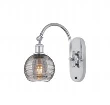 Innovations Lighting 518-1W-PC-G1213-6SM - Athens Deco Swirl - 1 Light - 6 inch - Polished Chrome - Adjustable Swing Arm