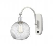 Innovations Lighting 518-1W-WPC-G1214-8 - Athens Twisted Swirl 1 Light 8 inch Sconce