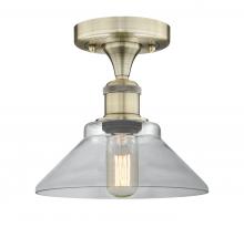 Innovations Lighting 616-1F-AB-G132 - Orwell - 1 Light - 8 inch - Antique Brass - Semi-Flush Mount