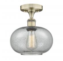 Innovations Lighting 616-1F-AB-G247 - Gorham - 1 Light - 10 inch - Antique Brass - Semi-Flush Mount