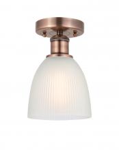 Innovations Lighting 616-1F-AC-G381 - Castile - 1 Light - 6 inch - Antique Copper - Semi-Flush Mount