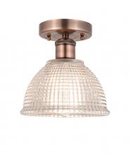 Innovations Lighting 616-1F-AC-G422 - Arietta - 1 Light - 8 inch - Antique Copper - Semi-Flush Mount