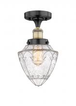 Innovations Lighting 616-1F-BAB-G664-7 - Bullet - 1 Light - 6 inch - Black Antique Brass - Semi-Flush Mount