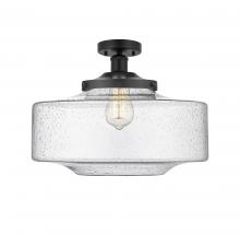 Innovations Lighting 616-1F-BK-G694-16 - Bridgeton - 1 Light - 16 inch - Matte Black - Semi-Flush Mount