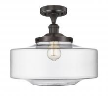 Innovations Lighting 616-1F-OB-G692-16 - Bridgeton - 1 Light - 16 inch - Oil Rubbed Bronze - Semi-Flush Mount