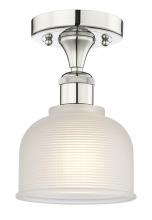 Innovations Lighting 616-1F-PN-G411 - Dayton - 1 Light - 6 inch - Polished Nickel - Semi-Flush Mount