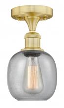 Innovations Lighting 616-1F-SG-G104 - Belfast - 1 Light - 6 inch - Satin Gold - Semi-Flush Mount