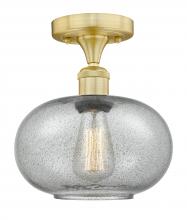 Innovations Lighting 616-1F-SG-G247 - Gorham - 1 Light - 10 inch - Satin Gold - Semi-Flush Mount