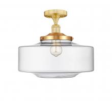Innovations Lighting 616-1F-SG-G692-16 - Bridgeton - 1 Light - 16 inch - Satin Gold - Semi-Flush Mount