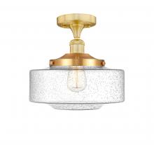Innovations Lighting 616-1F-SG-G694-12 - Bridgeton - 1 Light - 12 inch - Satin Gold - Semi-Flush Mount