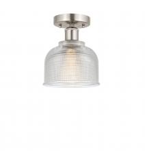 Innovations Lighting 616-1F-SN-G412 - Dayton - 1 Light - 6 inch - Brushed Satin Nickel - Semi-Flush Mount