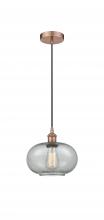 Innovations Lighting 616-1P-AC-G247 - Gorham - 1 Light - 10 inch - Antique Copper - Cord hung - Mini Pendant