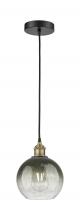 Innovations Lighting 616-1P-BAB-G483-8SL - Brookhaven Globe - 1 Light - 8 inch - Black Antique Brass - Cord hung - Mini Pendant