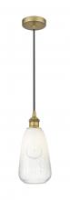 Innovations Lighting 616-1P-BB-G480-6OP - Brookhaven Almond - 1 Light - 6 inch - Brushed Brass - Cord hung - Mini Pendant