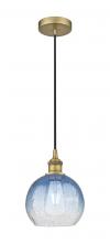 Innovations Lighting 616-1P-BB-G483-8SB - Brookhaven Globe - 1 Light - 8 inch - Brushed Brass - Cord hung - Mini Pendant
