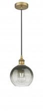 Innovations Lighting 616-1P-BB-G483-8SL - Brookhaven Globe - 1 Light - 8 inch - Brushed Brass - Cord hung - Mini Pendant
