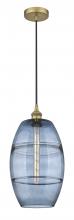 Innovations Lighting 616-1P-BB-G557-10BL - Vaz - 1 Light - 10 inch - Brushed Brass - Cord hung - Mini Pendant