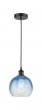 Innovations Lighting 616-1P-BK-G483-8SB - Brookhaven Globe - 1 Light - 8 inch - Matte Black - Cord hung - Mini Pendant