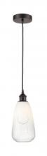 Innovations Lighting 616-1P-OB-G480-6OP - Brookhaven Almond - 1 Light - 6 inch - Oil Rubbed Bronze - Cord hung - Mini Pendant