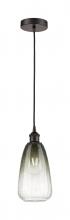 Innovations Lighting 616-1P-OB-G480-6SL - Brookhaven Almond - 1 Light - 6 inch - Oil Rubbed Bronze - Cord hung - Mini Pendant